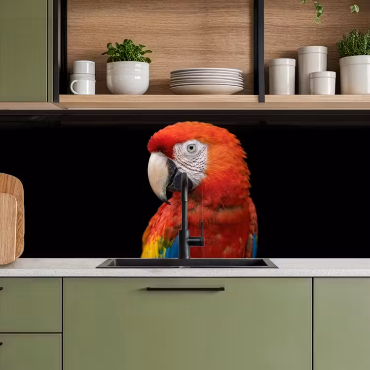 Keuken achterwand - Ara - Portret - Rood — 8