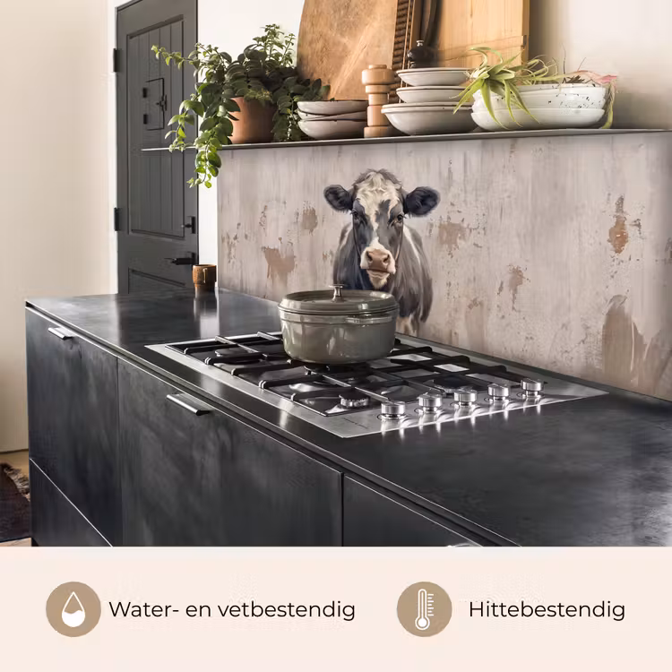 Keuken achterwand - Koe - Portret - Dieren - Modern — 5