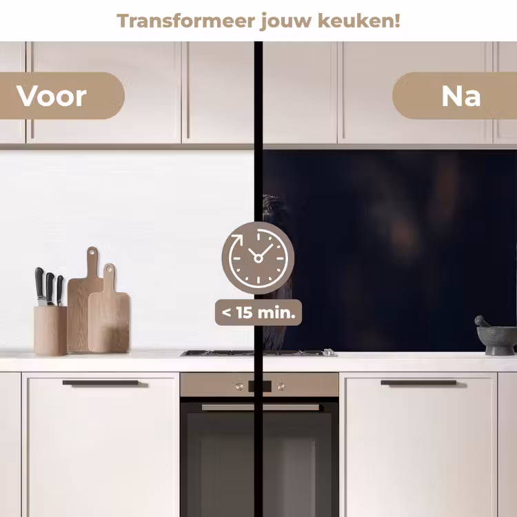 Keuken achterwand - Roofvogel - Buizerd - Bruin — 3