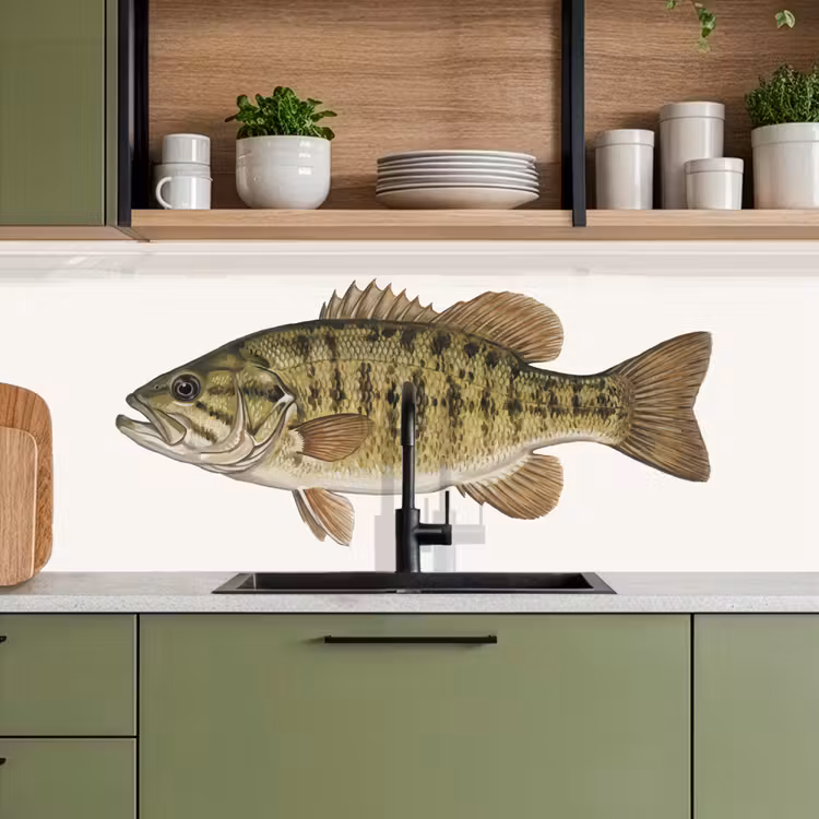 Keuken achterwand - Vissen - Natuur - Vintage — 8