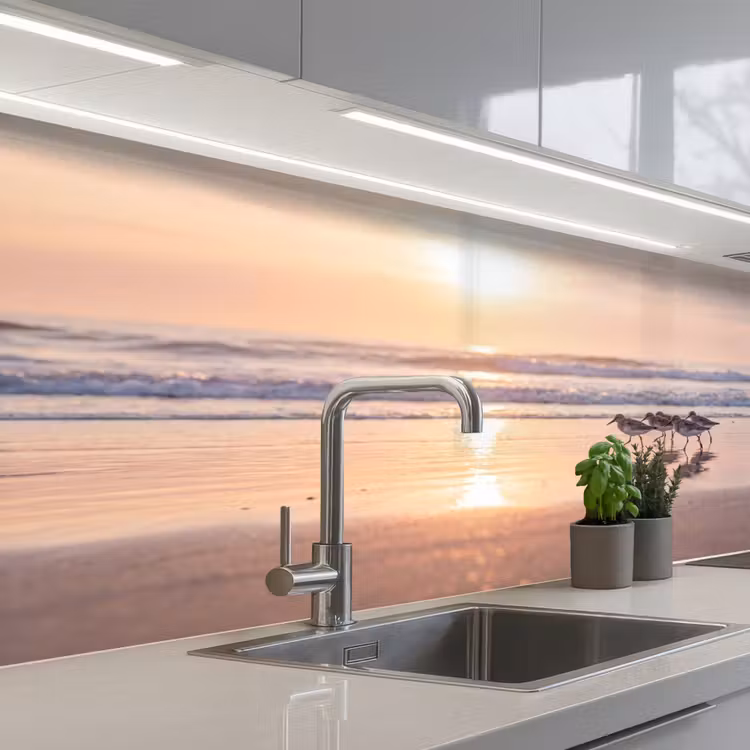 Keuken achterwand - Zee - Vogels - Strand — 2