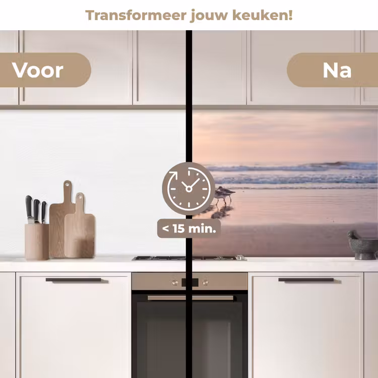 Keuken achterwand - Zee - Vogels - Strand — 3