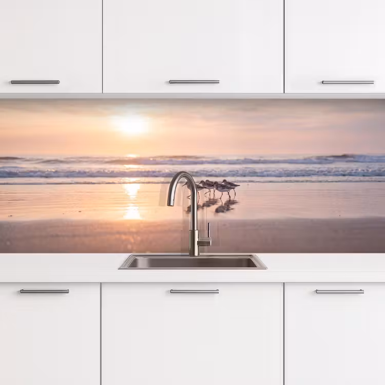 Keuken achterwand - Zee - Vogels - Strand — 4