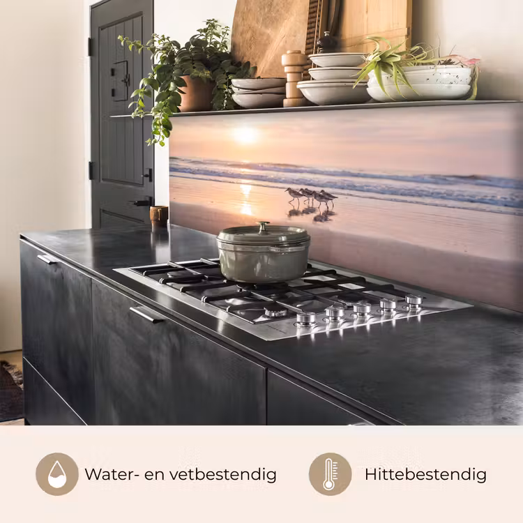Keuken achterwand - Zee - Vogels - Strand — 5