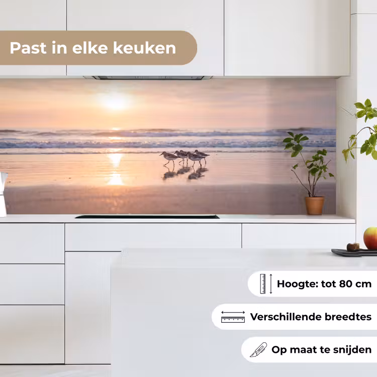 Keuken achterwand - Zee - Vogels - Strand — 7