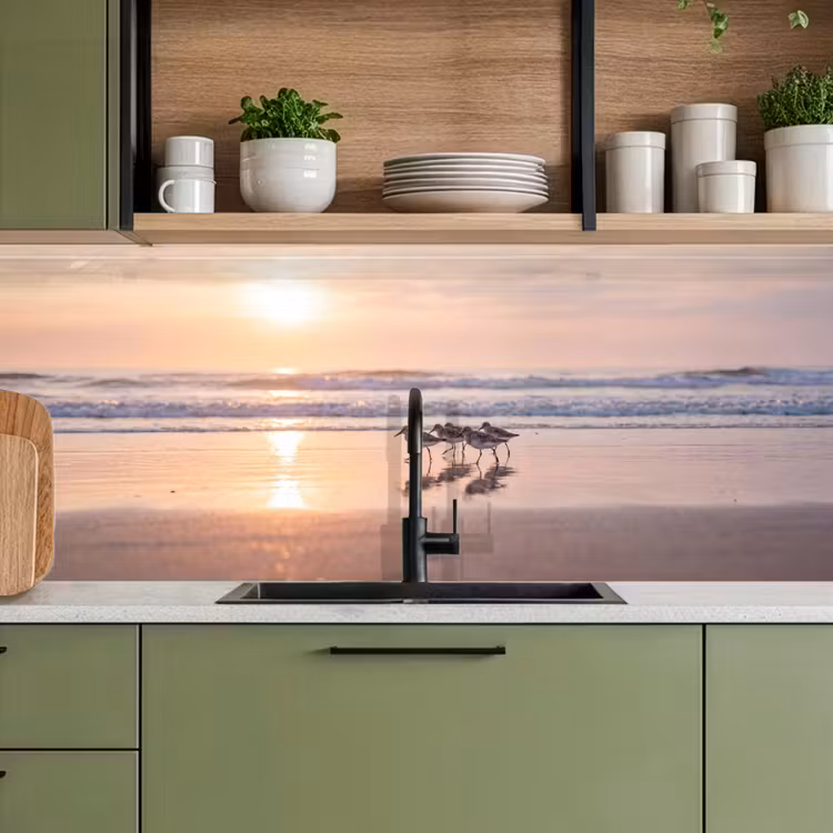 Keuken achterwand - Zee - Vogels - Strand — 8