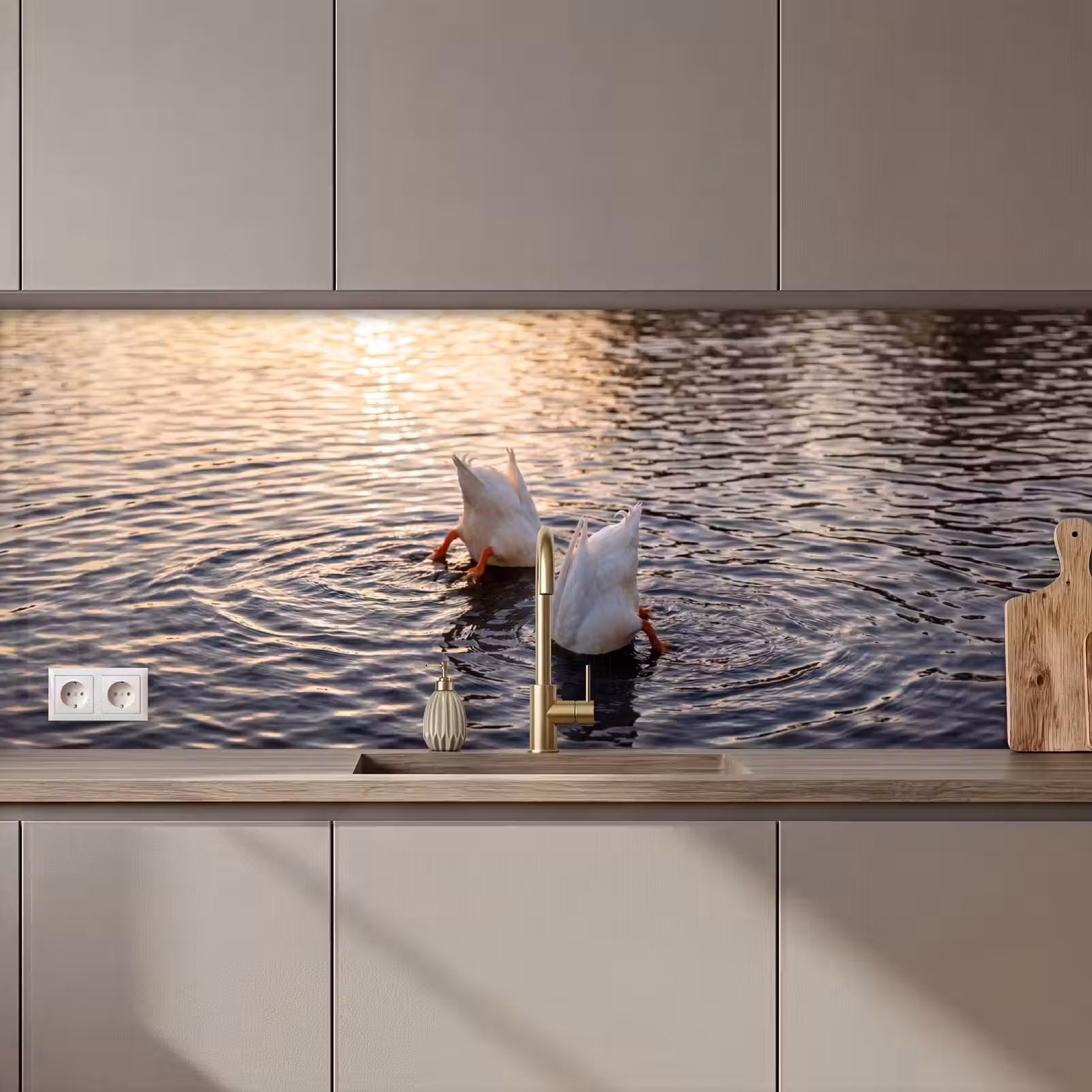 Keuken achterwand - Eenden - Water - Natuur — 1