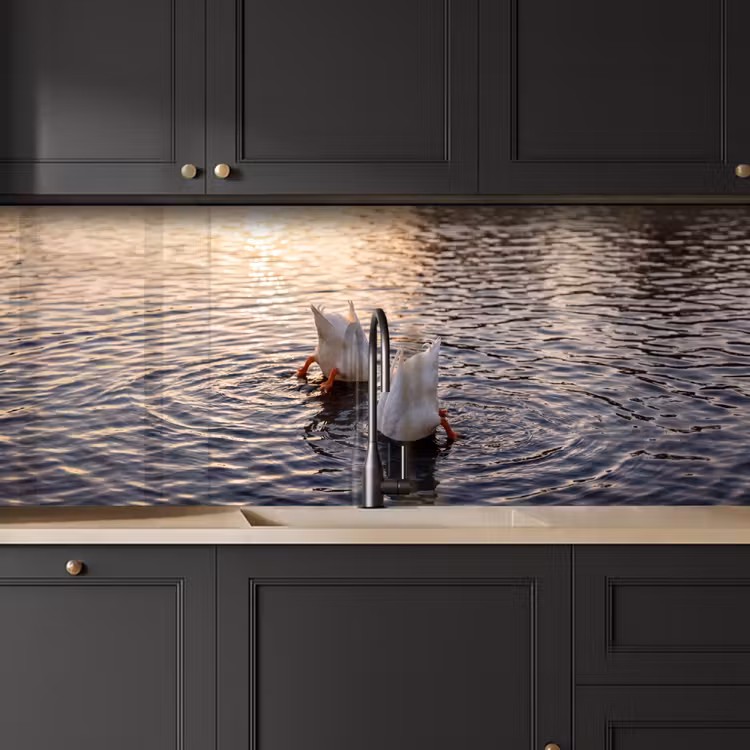 Keuken achterwand - Eenden - Water - Natuur — 6
