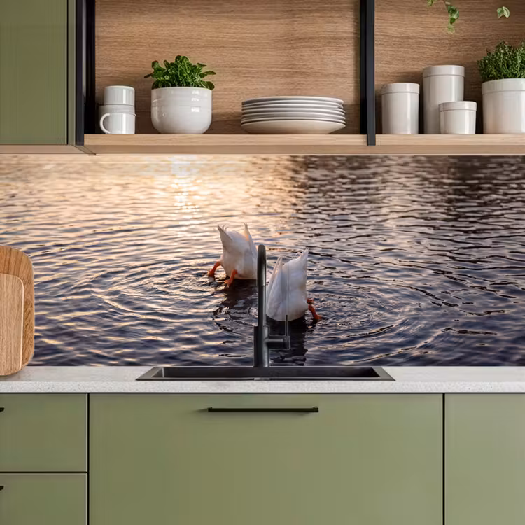Keuken achterwand - Eenden - Water - Natuur — 8