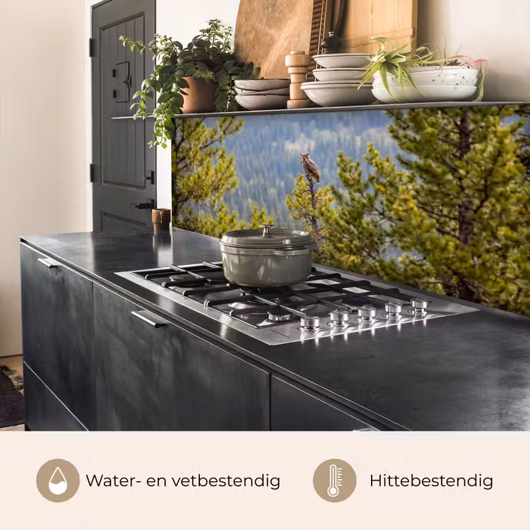 Keuken achterwand - Uil - Oehoe - Bomen - Natuur — 5