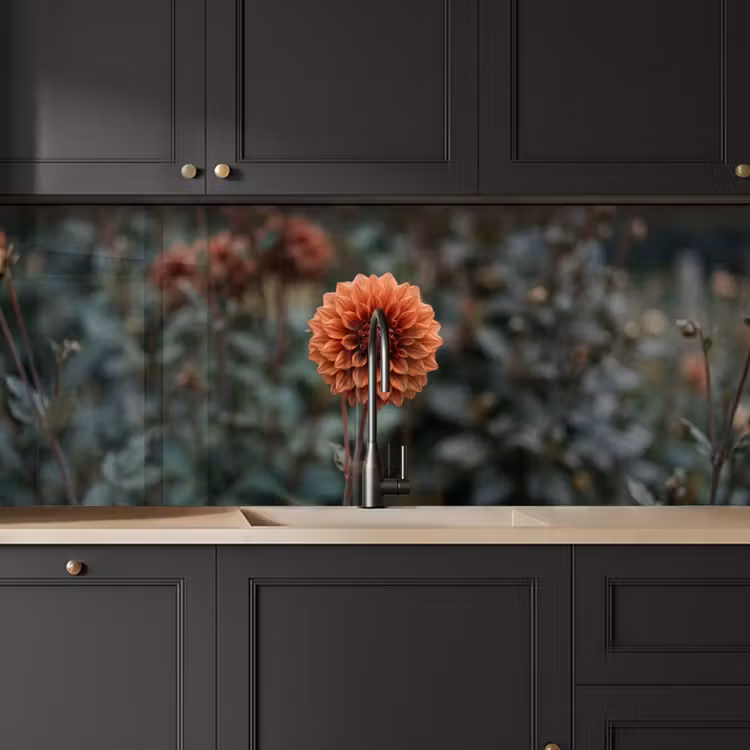 Keuken achterwand - Dahlia - Bloem - Natuur - Sfeervol — 6