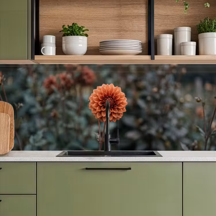 Keuken achterwand - Dahlia - Bloem - Natuur - Sfeervol — 8