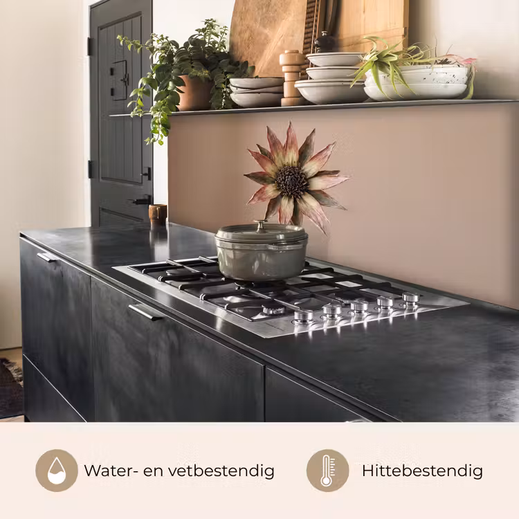 Keuken achterwand - Droogbloem - Protea - Vintage - Beige - Rustiek — 5