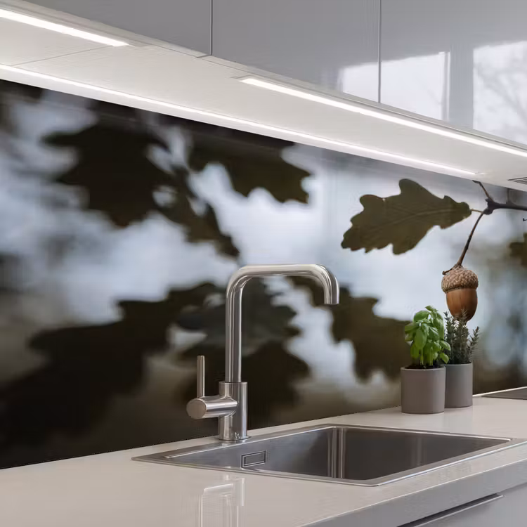 Keuken achterwand - Eikel - Eikenblad - Bos - Herfst - Natuur — 2