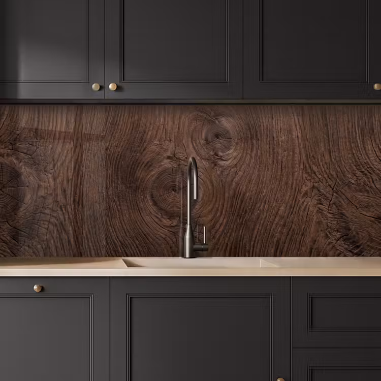 Keuken achterwand - Houtnerf - Textuur - Patroon - Bruin - Rustiek — 6