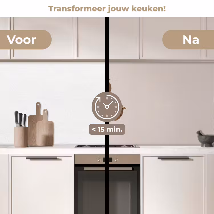 Keuken achterwand - Papaverbollen - Droogbloemen - Minimalistisch - Beige - Rustig — 3