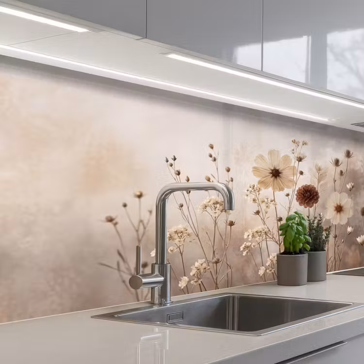 Keuken achterwand - Wilde bloemen - Botanisch - Vintage - Natuur - Rustiek — 2