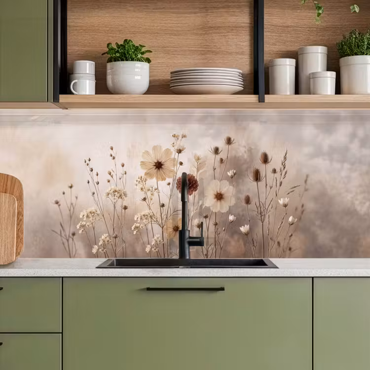 Keuken achterwand - Wilde bloemen - Botanisch - Vintage - Natuur - Rustiek — 8