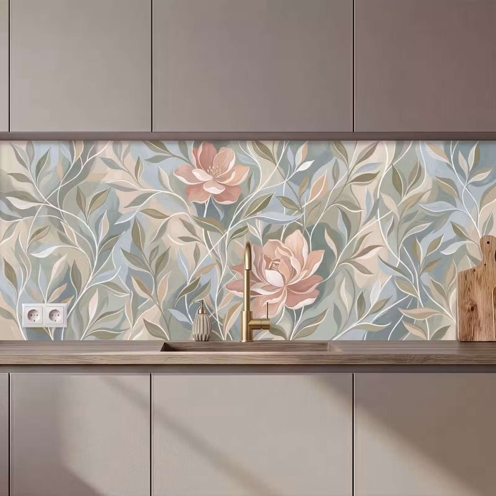 Keuken achterwand - Elegant - Romantiek - Roze — 1