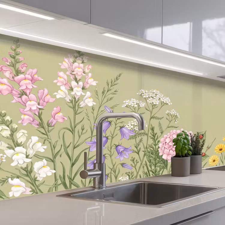 Keuken achterwand - Botanisch - Bloemen - Kleurrijk — 2