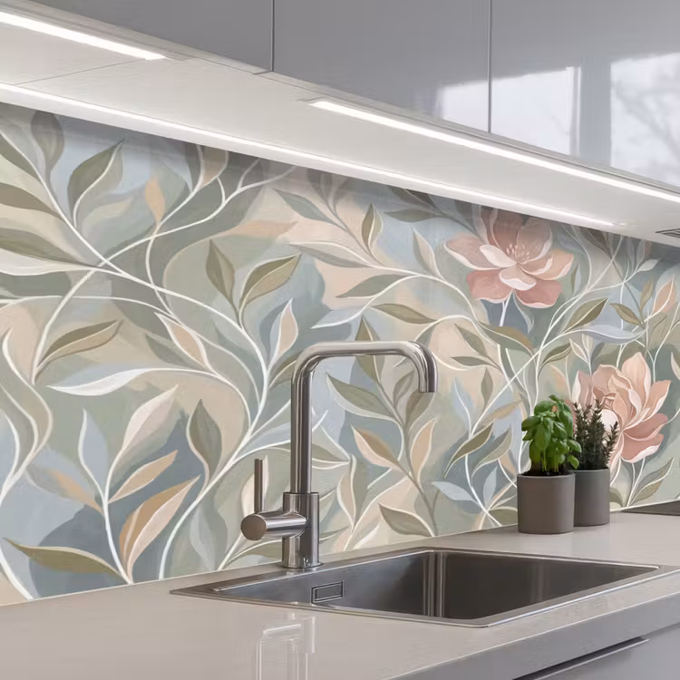 Keuken achterwand - Elegant - Romantiek - Roze — 2