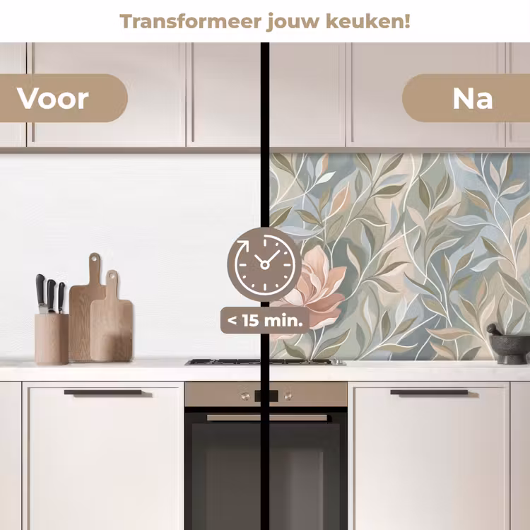 Keuken achterwand - Elegant - Romantiek - Roze — 3