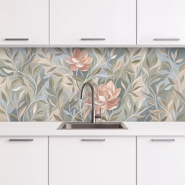 Keuken achterwand - Elegant - Romantiek - Roze — 4