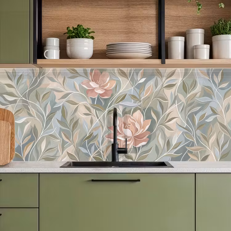Keuken achterwand - Elegant - Romantiek - Roze — 8
