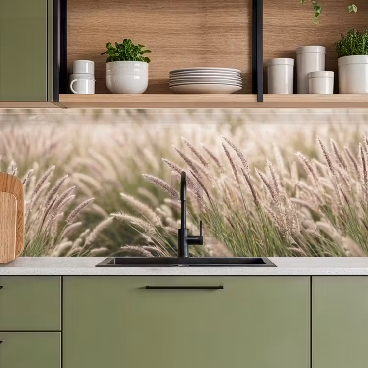 Keuken achterwand - Gras - Close up - Groen — 8
