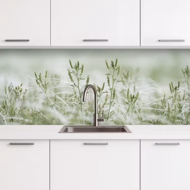 Keuken achterwand - Grassen - Minimalistisch - Groen — 4