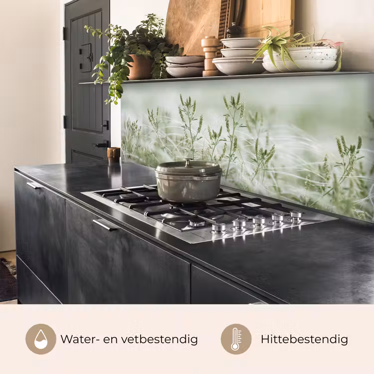 Keuken achterwand - Grassen - Minimalistisch - Groen — 5