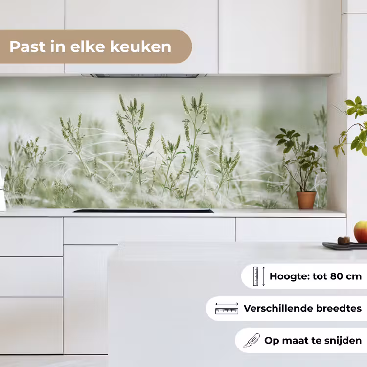 Keuken achterwand - Grassen - Minimalistisch - Groen — 7