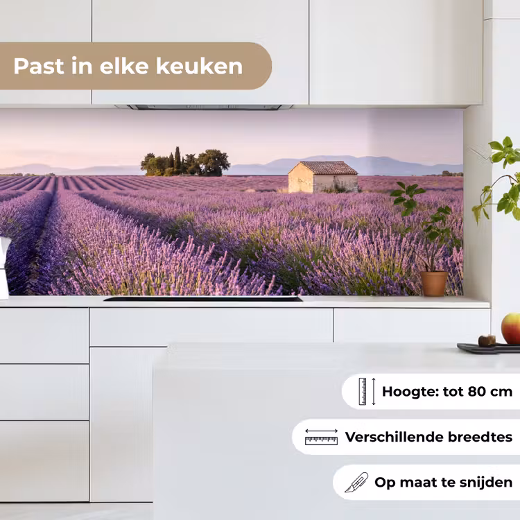 Keuken achterwand - Lavendel - Landschap - Sereen - Paars — 7