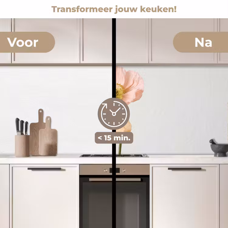Keuken achterwand - Papavers - Botanisch - Roze — 3