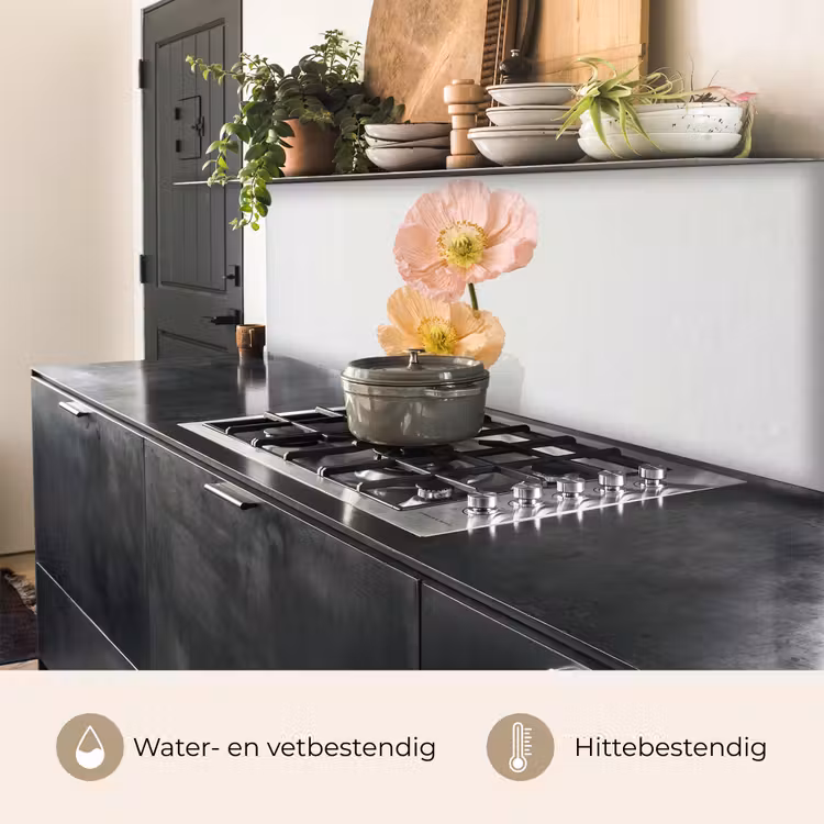 Keuken achterwand - Papavers - Botanisch - Roze — 5