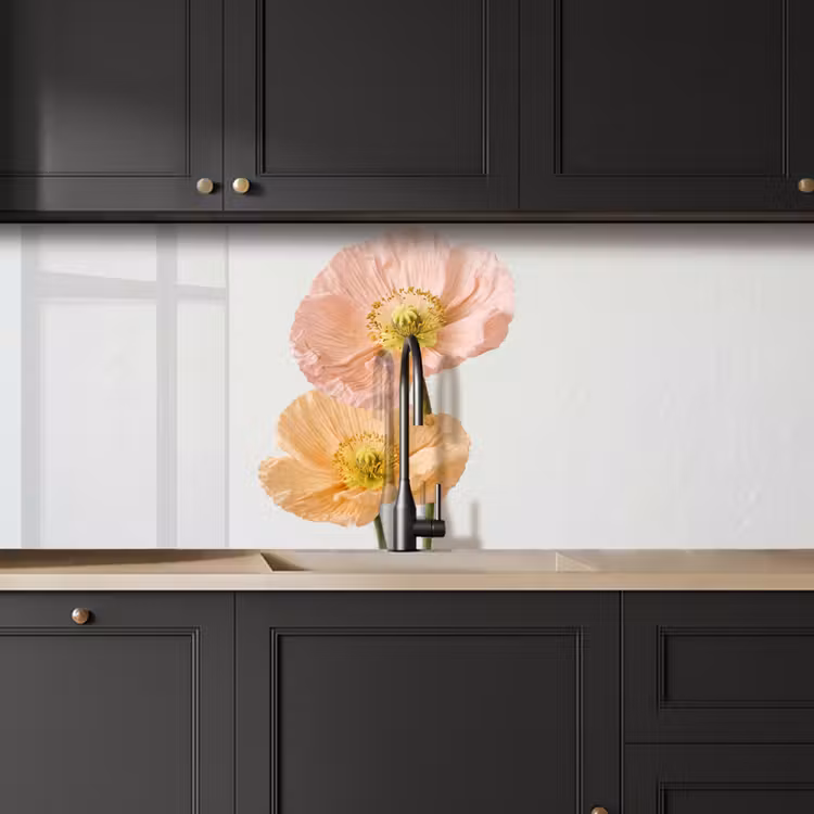 Keuken achterwand - Papavers - Botanisch - Roze — 6