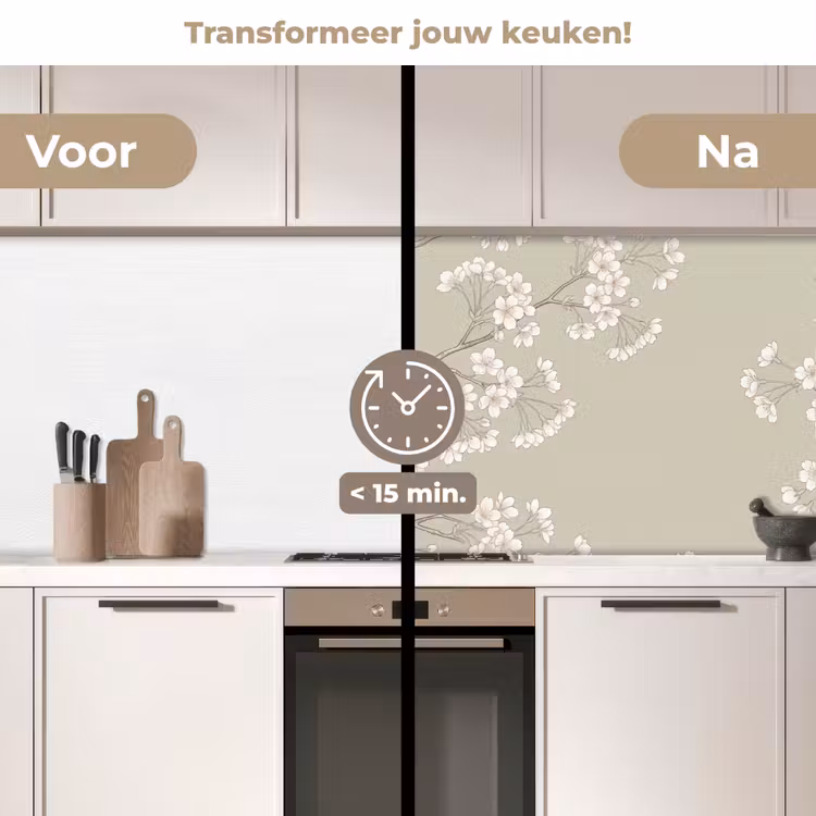 Keuken achterwand - Sereen - Bloesem - Wit — 3