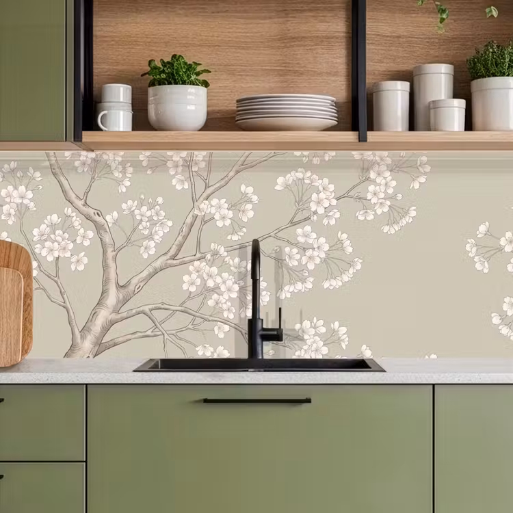 Keuken achterwand - Sereen - Bloesem - Wit — 8