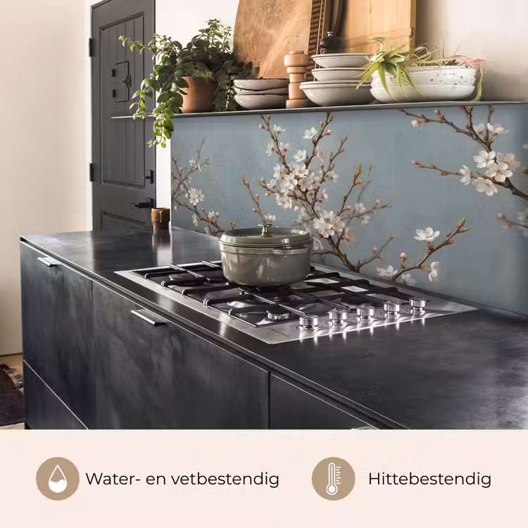 Keuken achterwand - Botanisch - Stilleven - Blauw — 5