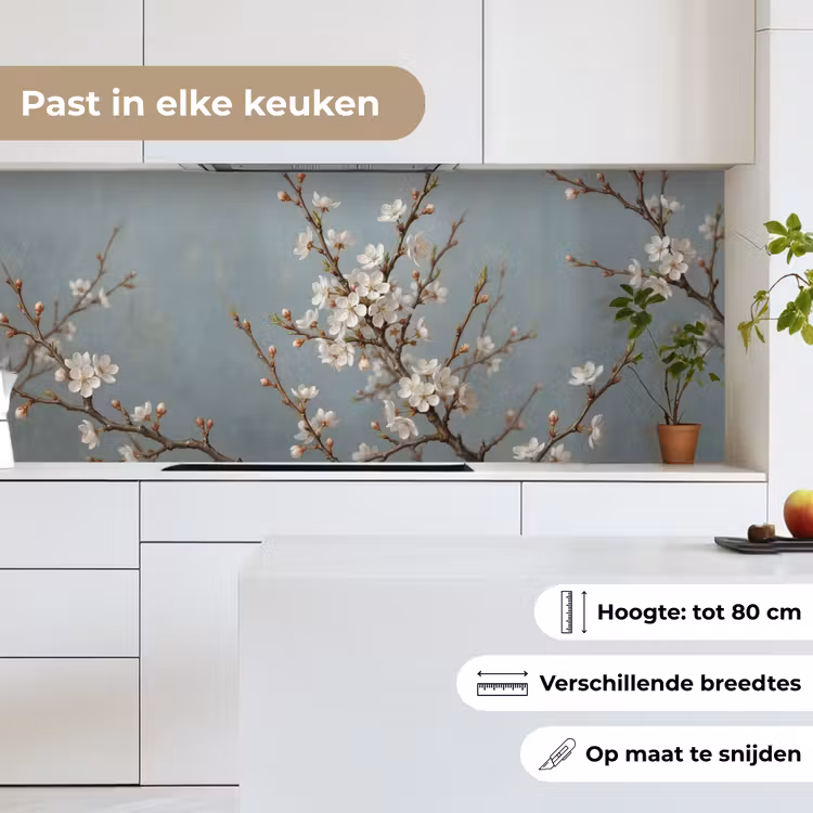 Keuken achterwand - Botanisch - Stilleven - Blauw — 7