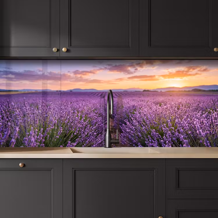 Keuken achterwand - Lavendel - Veld - Natuur - Paars — 6