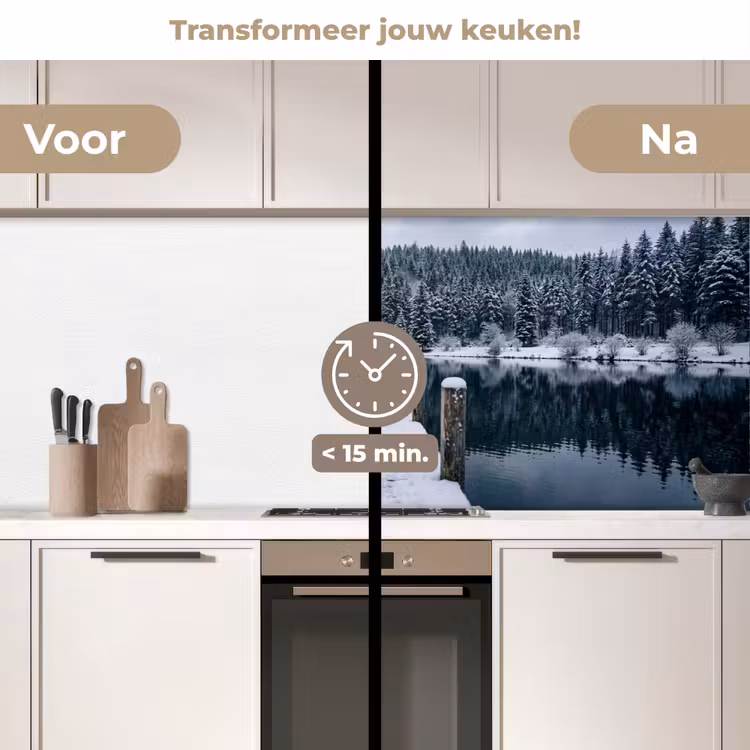 Keuken achterwand - Steiger - Meer - Sneeuw - Bergen - Rustgevend — 3