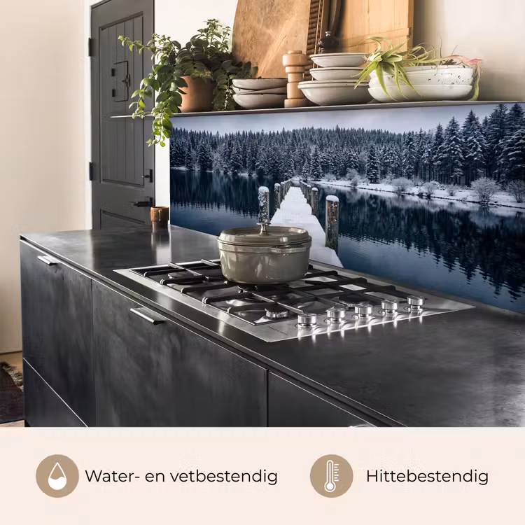 Keuken achterwand - Steiger - Meer - Sneeuw - Bergen - Rustgevend — 5