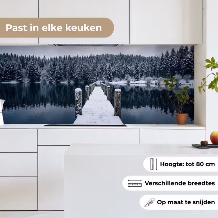 Keuken achterwand - Steiger - Meer - Sneeuw - Bergen - Rustgevend — 7