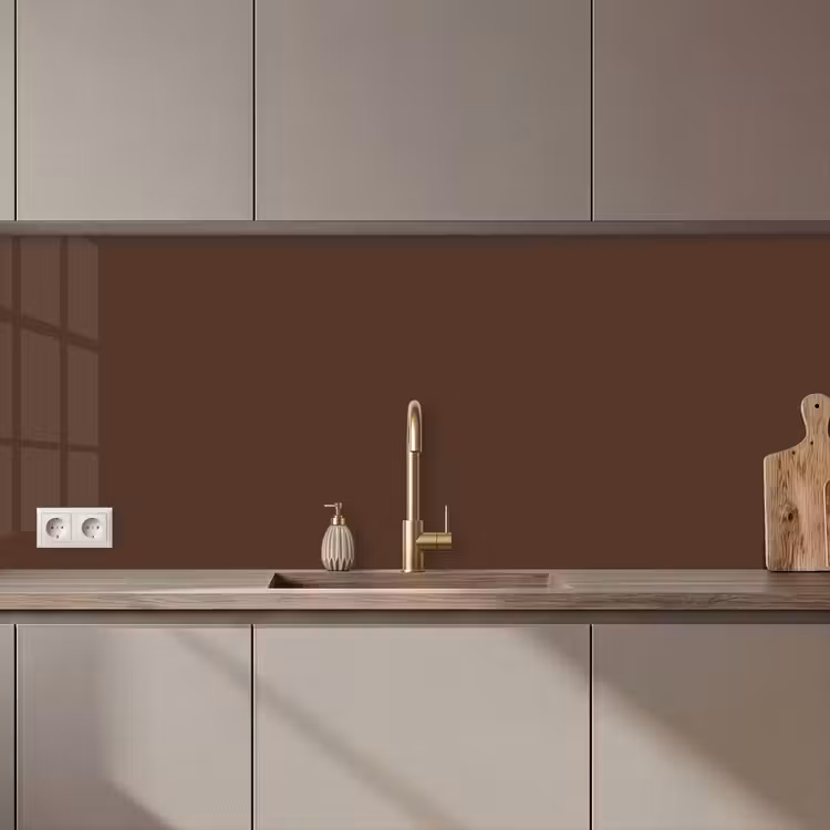 Keuken achterwand - Bruin - Donker - Kleuren — 1