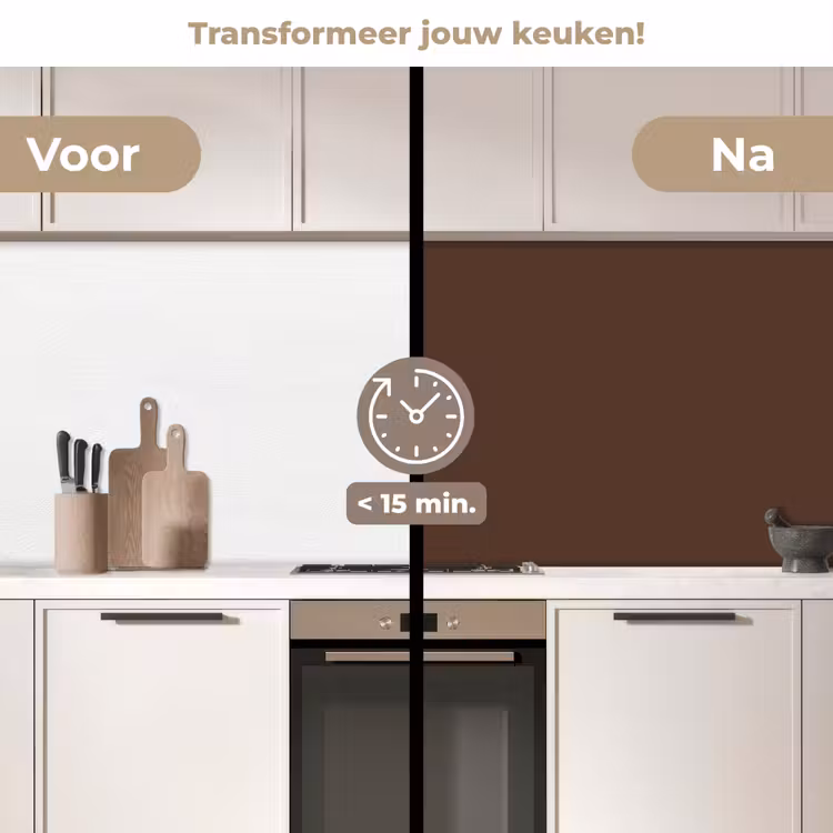 Keuken achterwand - Bruin - Donker - Kleuren — 3