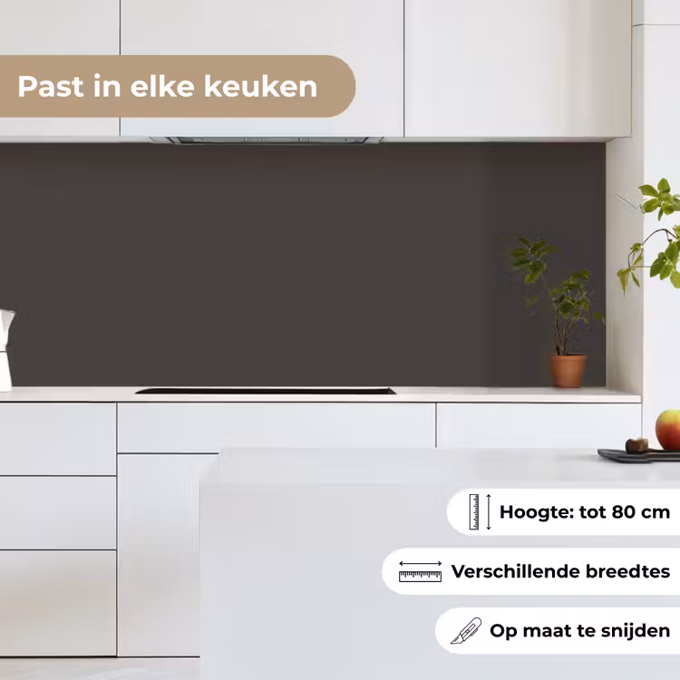 Keuken achterwand - Grijs - Kleuren - Effen — 7