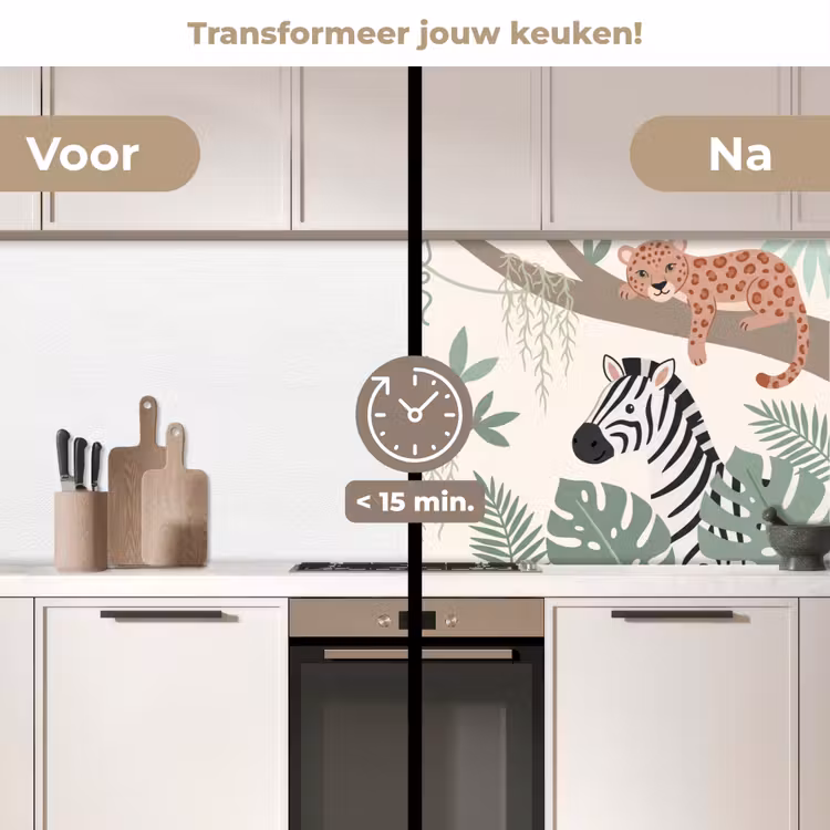 Keuken achterwand - Jungle - Rustiek - Pastel — 3