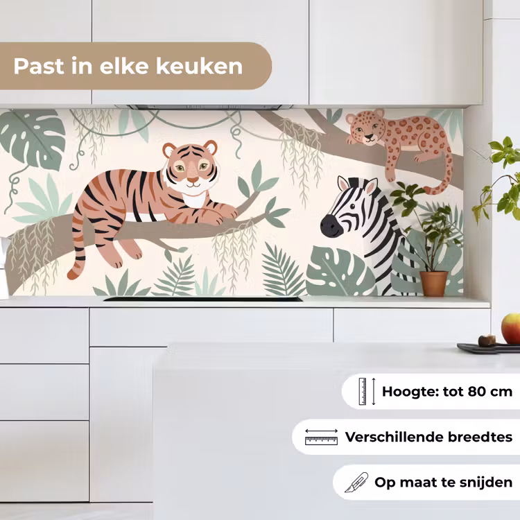 Keuken achterwand - Jungle - Rustiek - Pastel — 7