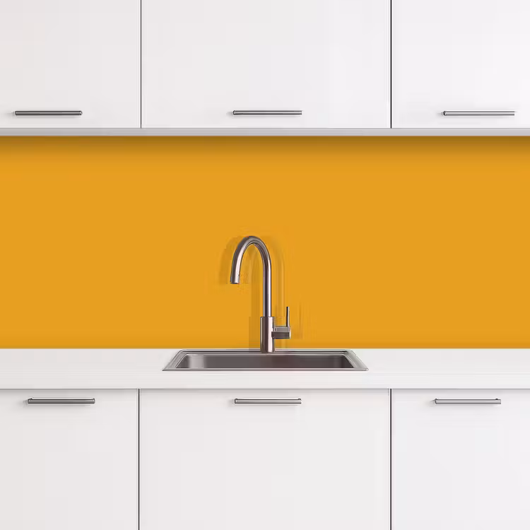 Keuken achterwand - Okergeel - Herfst - Interieur — 4